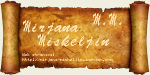 Mirjana Miškeljin vizit kartica